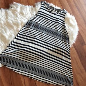 Navy and Cream Dress